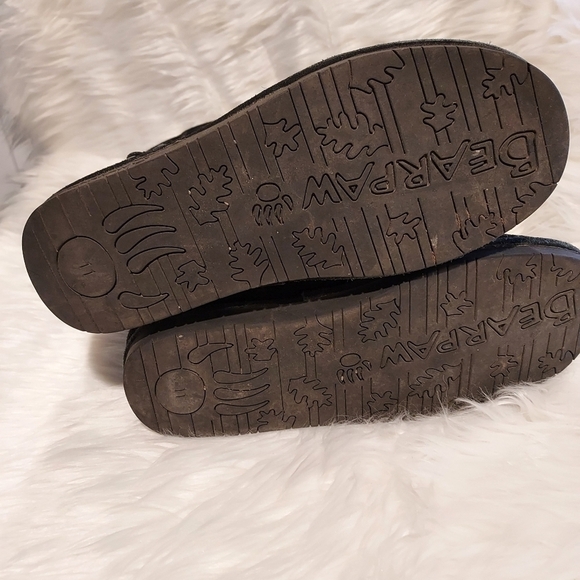 BEARPAWS womens black Suede snow boots SZ 11 - Picture 4 of 5